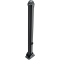 Ornamental bollard | Series 477B | � 76 mm | foldable, self-engaging lockto be fixed by plugs, with base plate 100 x 150 mm | with triangular locking mechanism acc. with DIN 3223 | without eyelet